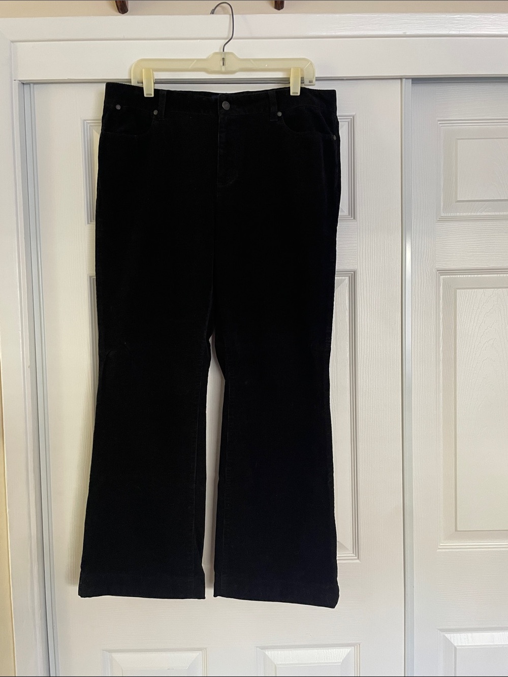 Talbots Black Flared Corduroy Jeans